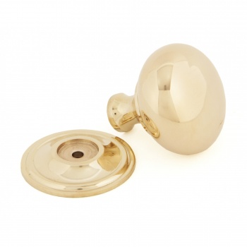 Polished Brass Mushroom Cabinet Knob - Large